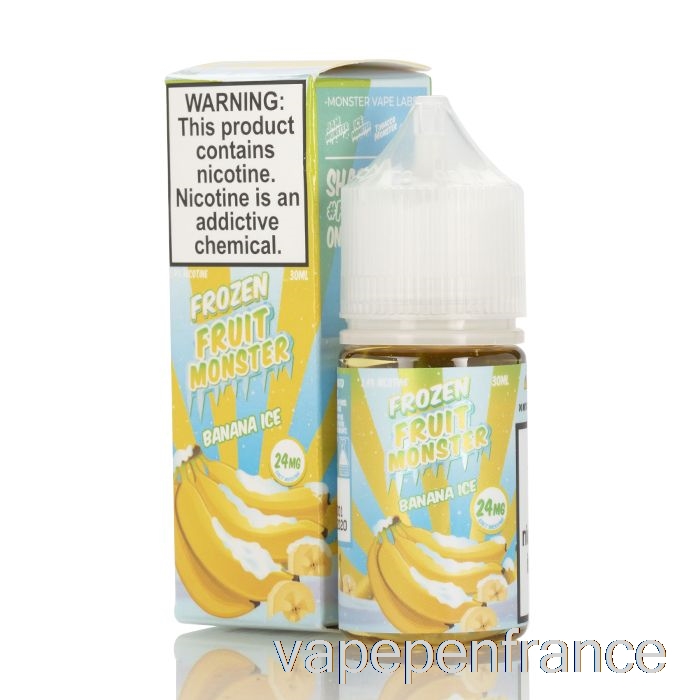 Banane Glacée - Sels De Monstre Aux Fruits Surgelés - Stylo Vape 30 Ml 24 Mg